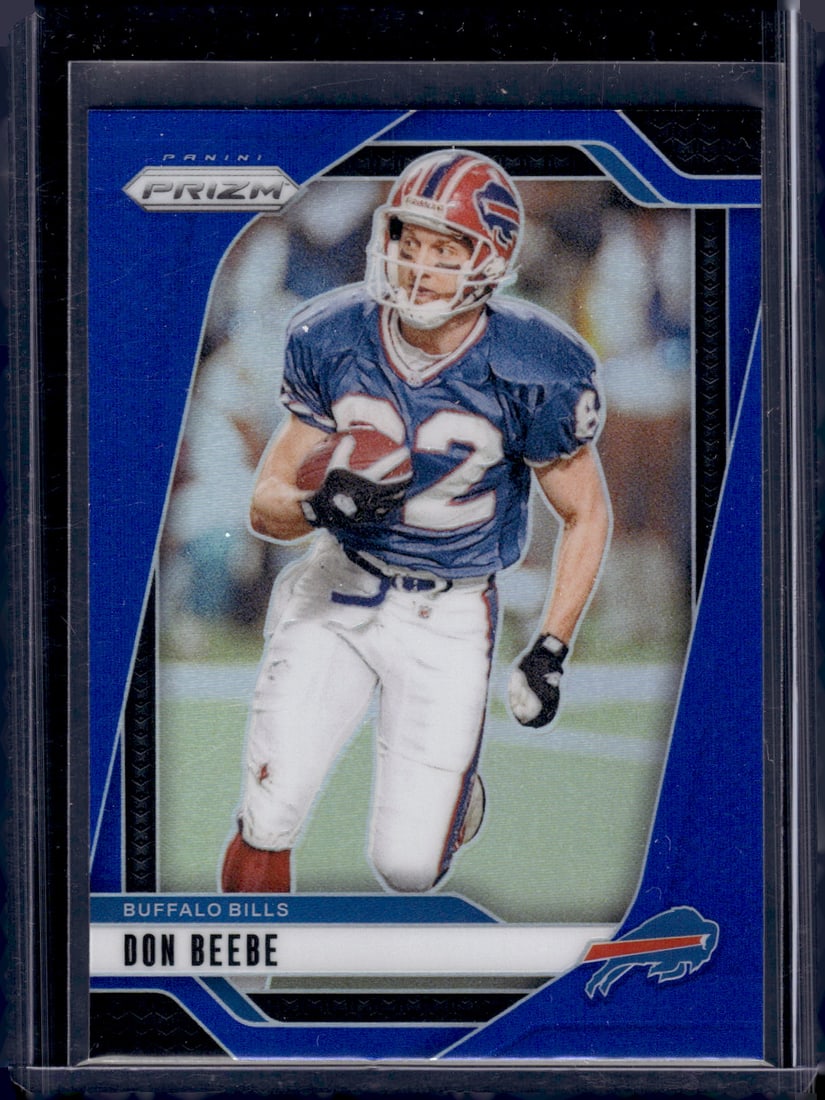 Don Beebe Blue Prizm SSP 2024 Panini Prizm #35 Buffalo Bills: Panini Select, Prizm, Mosaic, Contenders, Zenith, Phoenix, Illusions, Absolute, Rookie NFL Sports Trading Cards, SP, SSP, Cards, Football Cards for Sale Near Me, Superbowl & Hall of Fame Player Cards,