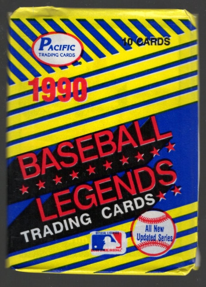 1990 Pacific Vintage Baseball Legends Retail Box Pack Wax Pack: Pacific Valuable Vintage Baseball MLB Trading & Sports Cards, Brooks Robinson, Bob Feller, Warren Spahn, Rod Carew, Ernie Banks, Old Sports Cards for Sale Near Me, Auction Lot, World Series & Hall of 
