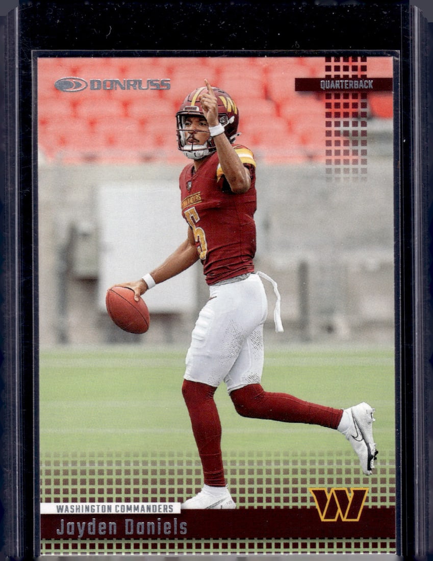 Jayden Daniels Rookie Card Throwback 2024 Donruss #22 Commanders (1 of 2)