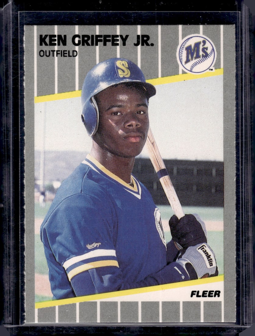 Ken Griffey Jr. Rookie Card 1989 Fleer #548 Seattle Mariners Baseball Card (1 of 2)