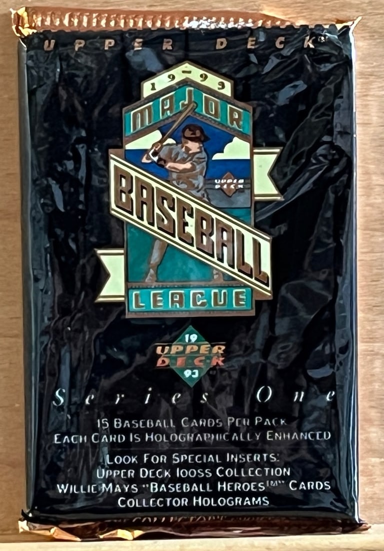 1993 Upper Deck Vintage Series 1 Baseball Card Retail box Wax Pack (1 of 1)