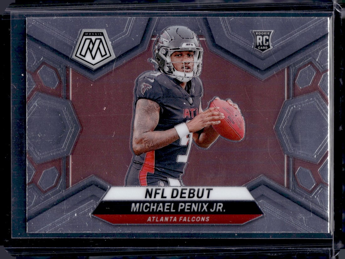 Michael Penix Jr. Rookie Card 2024 Mosaic #274 Atlanta Falcons: Panini Select, Prizm, Mosaic, Contenders, Zenith, Phoenix, Illusions, Absolute, Rookie NFL Sports Trading Cards, SP, SSP, Cards, Football Cards for Sale Near Me, Superbowl & Hall of Fame Player Cards,