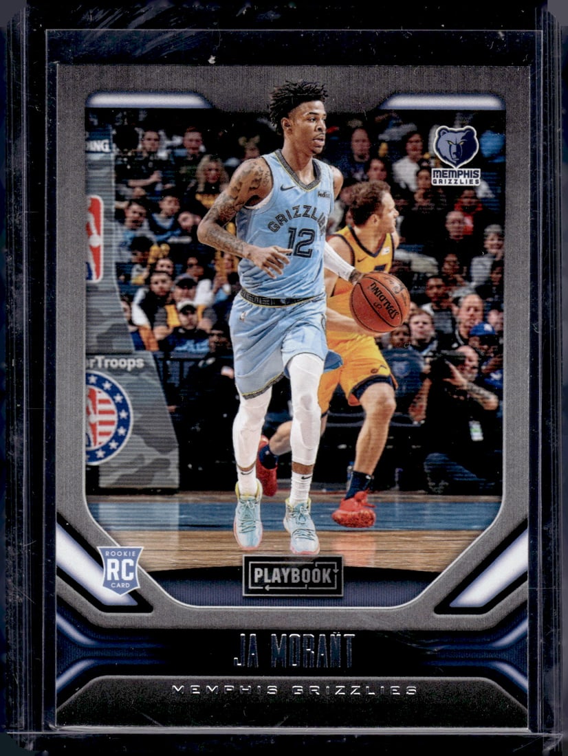 Ja Morant Rookie Card 2019-20 Chronicles Playbook #168 Memphis Grizzlies (1 of 2)