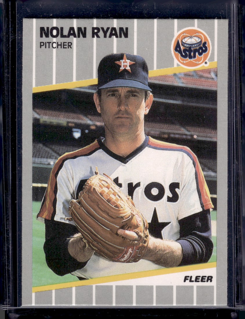 Nolan Ryan 1989 Fleer #368 Houston Astros Baseball Card (1 of 2)