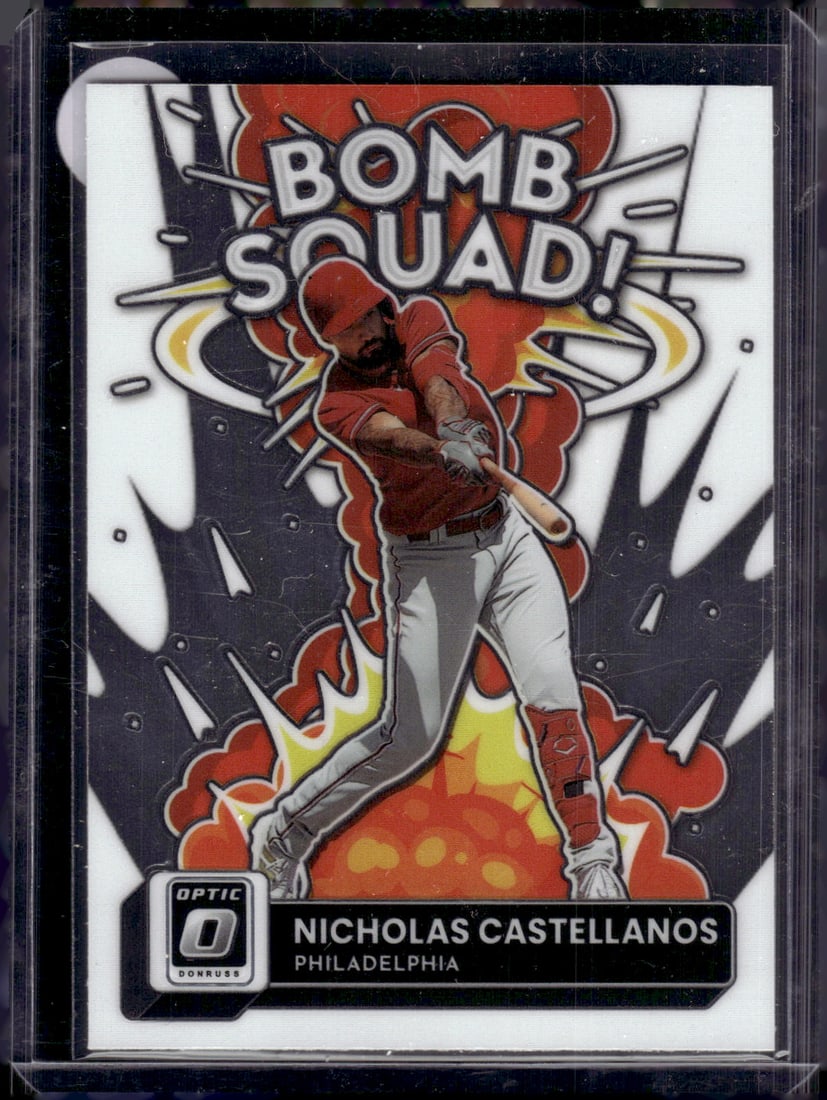 Nick Castellanos Bomb Squad 2022 Donruss Optic #BS-10 Phillies Baseball Card (1 of 2)