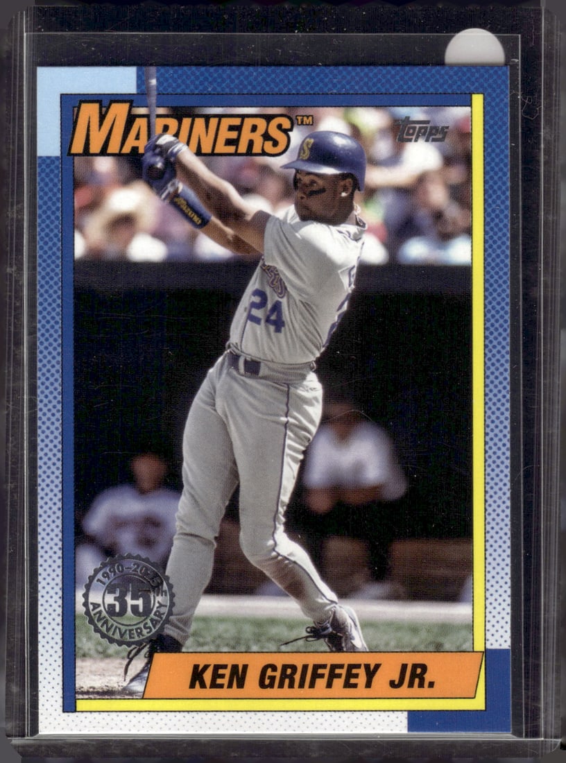 Ken Griffey Jr. 35th Anniversary 2025 Topps #T90-76 Seattle Mariners: Topps Baseball MLB Trading & Sports Cards, Sports Cards for Sale Near Me, World Series & Hall of Fame Players Memorabilia, Refractors, X-Fractors, Numbered, SP, SSP, Valuable Auction Memorabilia Lots 