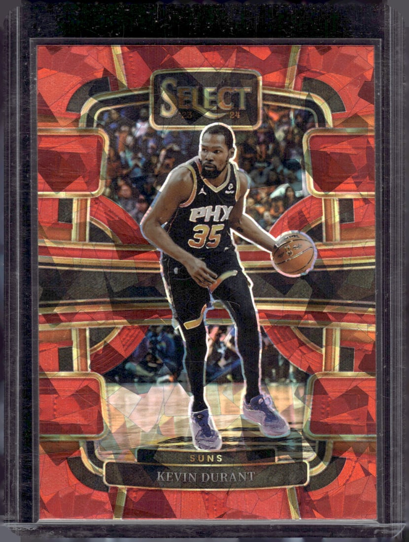 Kevin Durant Red Cracked Ice 2023-24 Select #2 Suns (1 of 2)