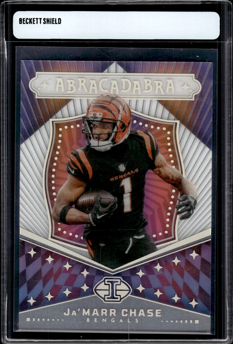 Ja'Marr Chase Abracadabra 2024 Panini Illusions #16 Bengals Football Card: Panini Select, Prizm, Mosaic, Contenders, Zenith, Phoenix, Illusions, Absolute, Rookie NFL Sports Trading Cards, SP, SSP, Cards, Football Cards for Sale Near Me, Superbowl & Hall of Fame Player Cards,