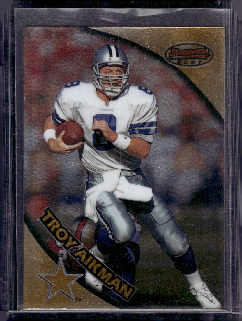 Troy Aikman 1997 Bowman's Best #10 Dallas Cowboys (1 of 2)