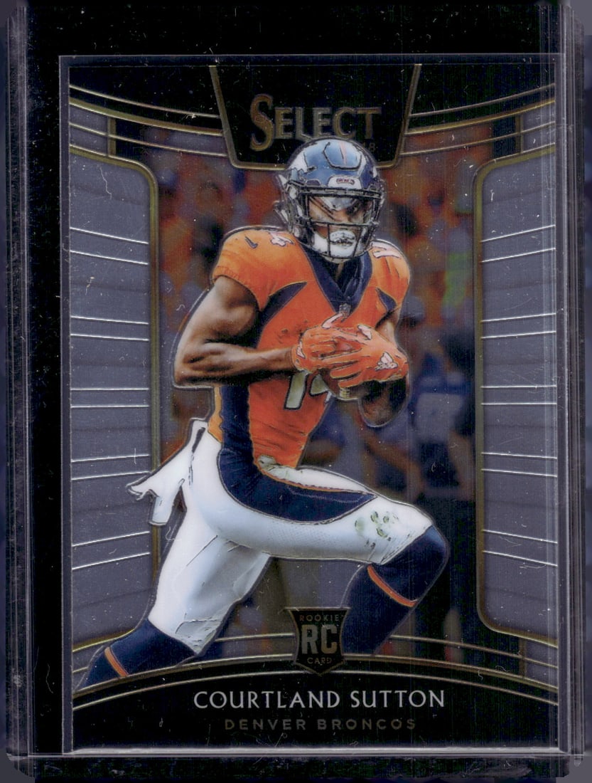 Courtland Sutton Rookie Card 2018 Panini Select #76 Denver Broncos: Donruss Optic Football NLF Trading & Sports Cards, Sports Cards for Sale Near Me, Valuable Memorabilia Auction Lots Sold On Line, SP, SSP