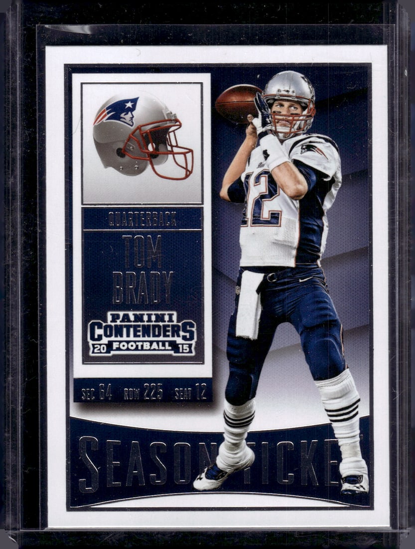 Tom Brady Season Ticket 2015 Panini Contenders #79 New England Patriots (1 of 2)