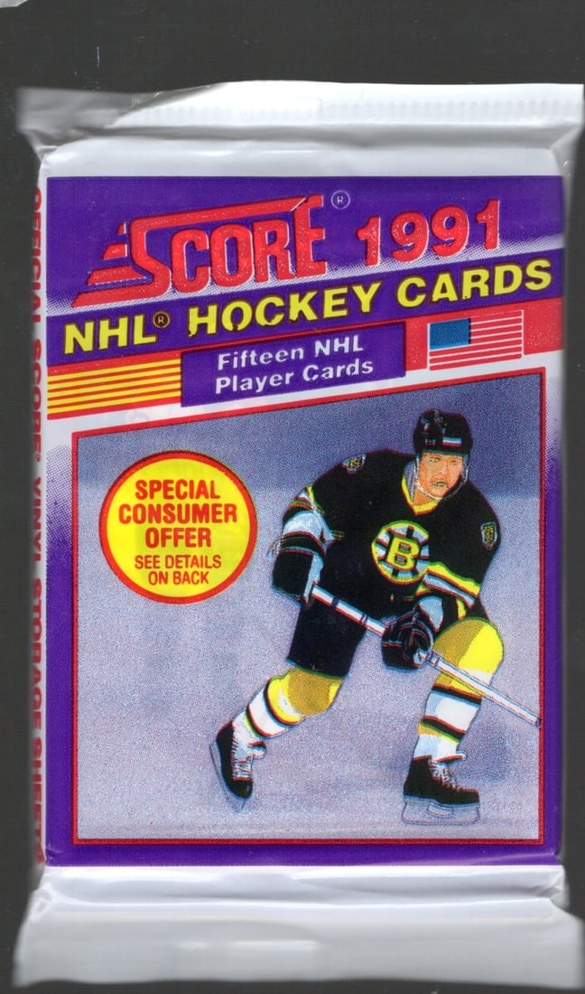 1991 Score Vintage Hockey Cards Series 1 Retail Box Pack Sports Cards (1 of 1)