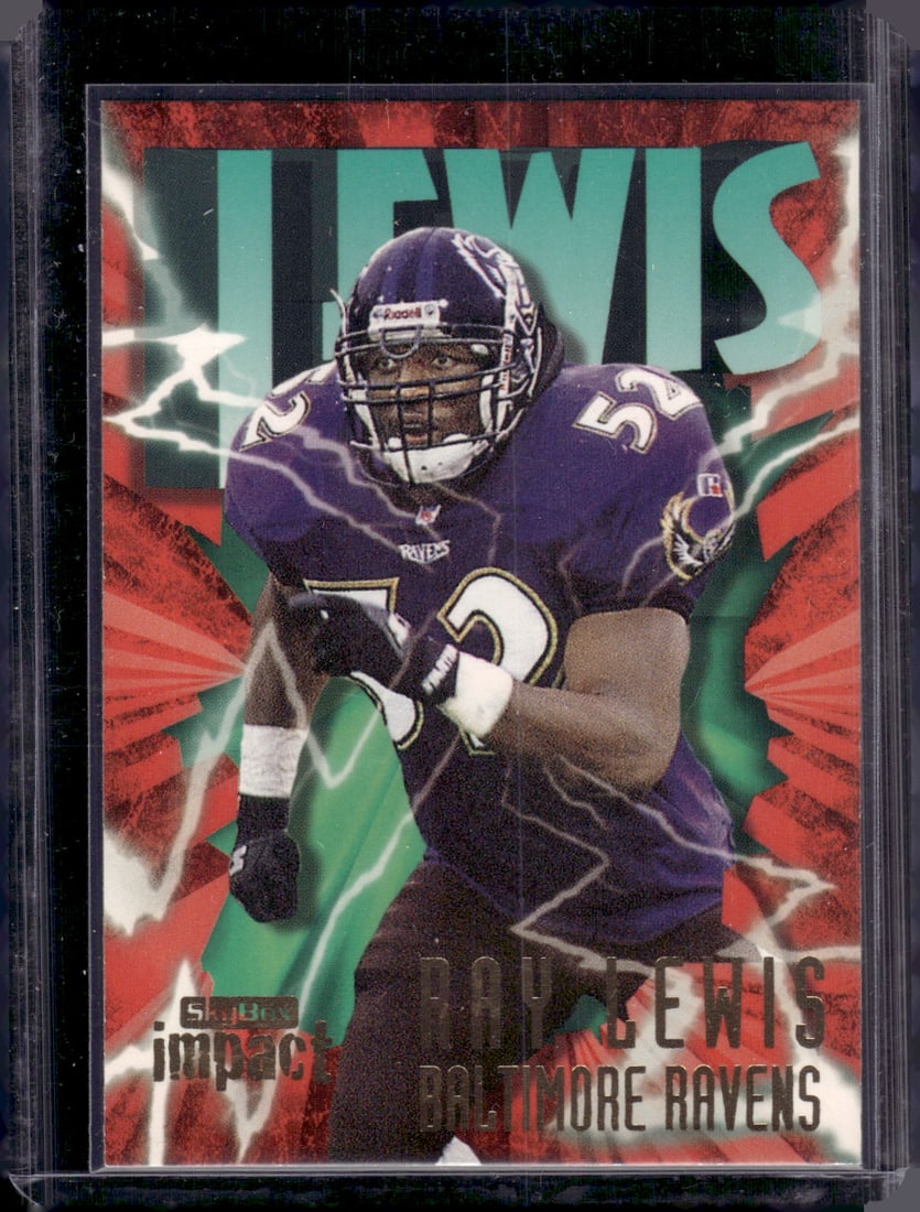 Ray Lewis 1997 Skybox Impact #2 Baltimore Ravens Football Card (1 of 2)