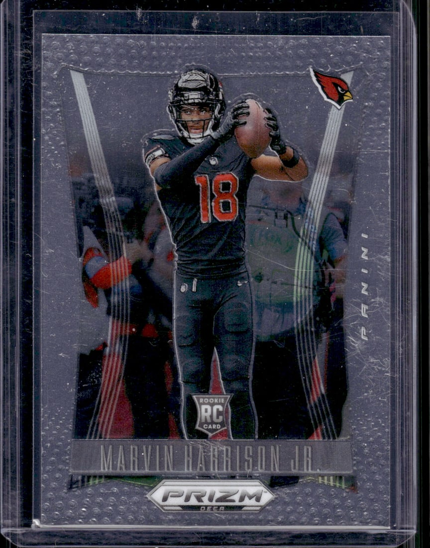 Marvin Harrison Jr. Rookie Card 2024 Panini Prizm Deca #7 Arizona Cardinals: Panini Select, Prizm, Mosaic, Contenders, Zenith, Phoenix, Illusions, Absolute, Rookie NFL Sports Trading Cards, SP, SSP, Cards, Football Cards for Sale Near Me, Superbowl & Hall of Fame Player Cards,
