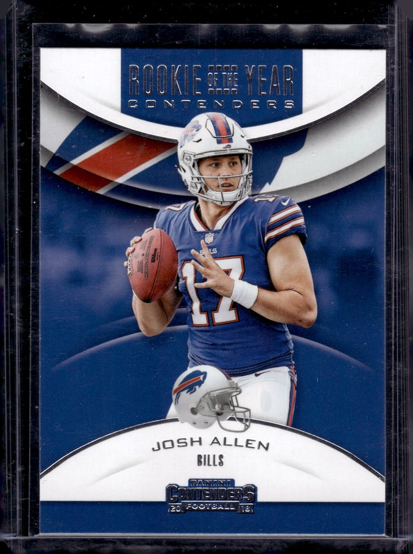 Josh Allen Rookie Card 2018 Panini Contenders #RYA-JA Buffalo Bills Football Card (1 of 2)