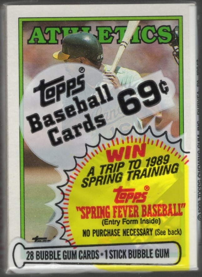 1988 Topps Series 1 Vintage Baseball Card CELLO RETAIL BOX PACK Sports Cards (1 of 2)