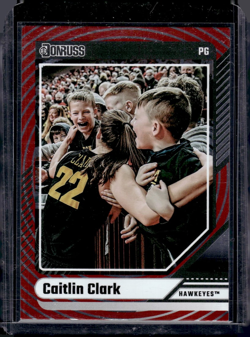 Caitlin Clark Red Foil 2024 Panini Caitlin Clark Collection #20 Iowa Hawkeyes, Fever (1 of 2)