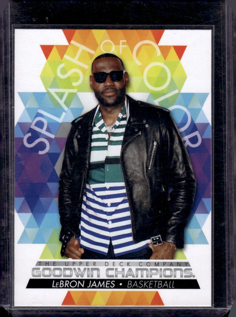 LeBron James Splash of Color 2022 Upper Deck Goodwin Champions #150 Lakers (1 of 2)