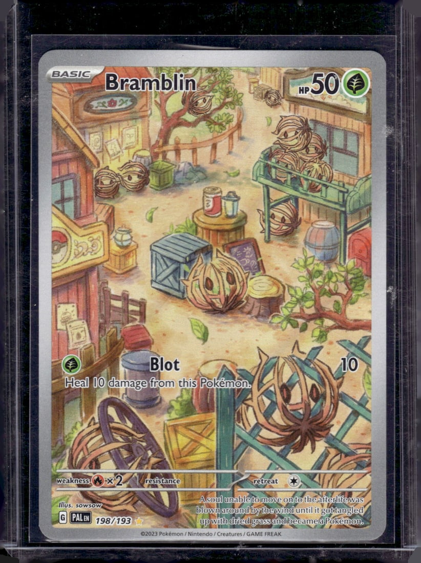 2023 Pokemon Paldea Evolved Bramblin Illustration Rare #198: Pokemon Trading Card Game Cards, Charizard, Pikachu, Mewto, EX, Referse Holo, Holo Rare Cards, Secret Rare Cards, Full Art Cards, Evee, 3 Stars Ultra Rare Cards, Double Rare, Illustration Rare, Specia