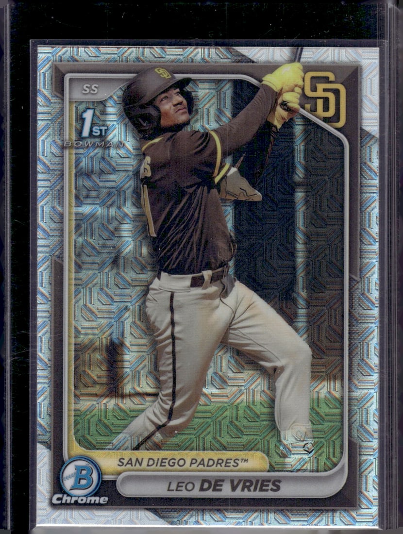 Leo De Vries 1st Bowman Mojo Refractor 2024 Bowman Chrome #BCP-179 (1 of 2)