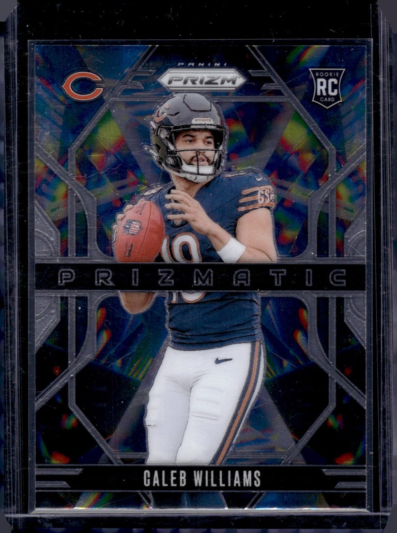 Caleb Williams Rookie Card Prizmatic 2024 Panini Prizm #1 Chicago Bears: Panini Select, Prizm, Mosaic, Contenders, Zenith, Phoenix, Illusions, Absolute, Rookie NFL Sports Trading Cards, SP, SSP, Cards, Football Cards for Sale Near Me, Superbowl & Hall of Fame Player Cards,