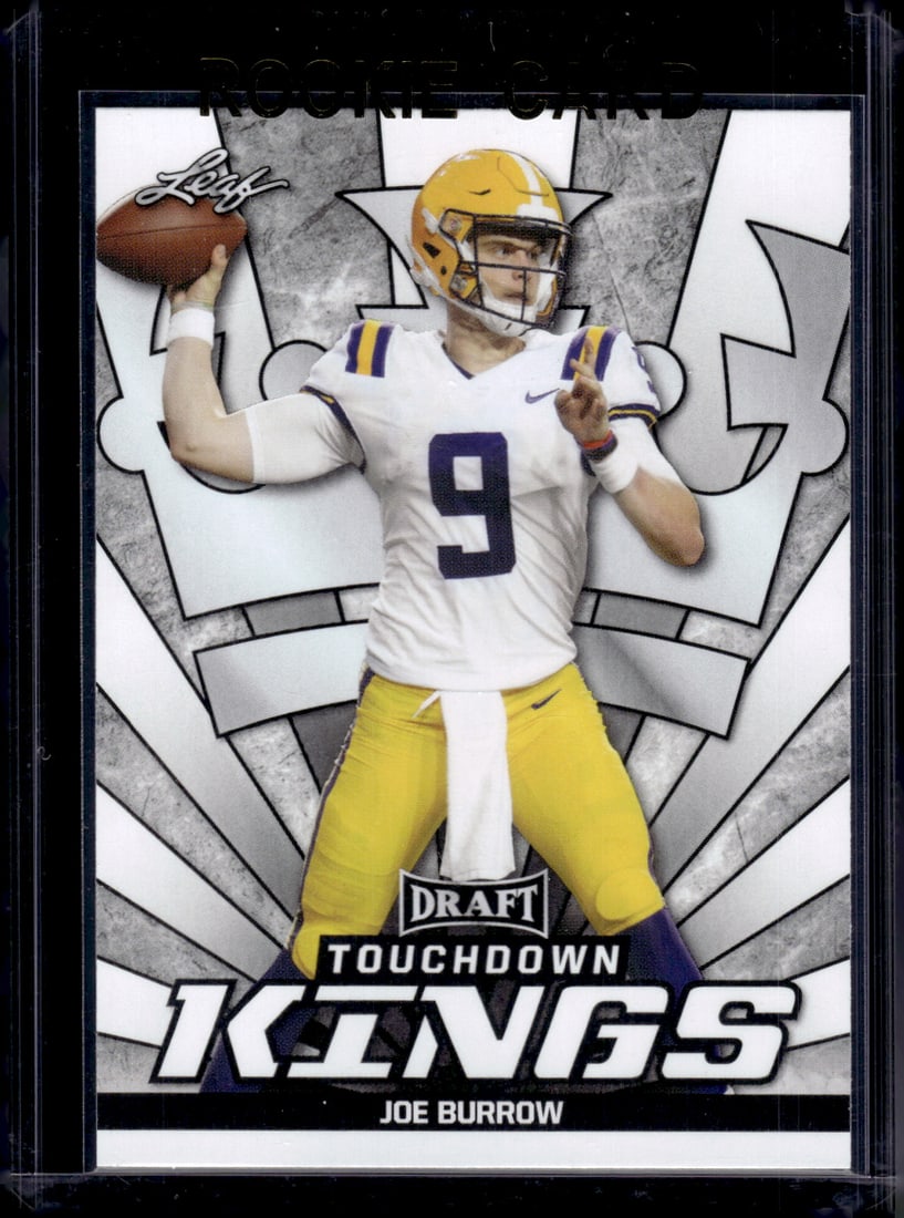 Joe Burrow Rookie Card Touchdown Kings 2020 Leaf #85 LSU Tigers, Bengals (1 of 2)