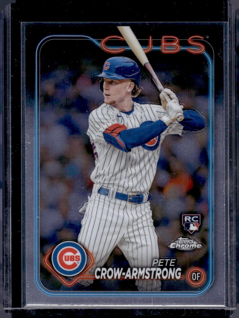 Pete Crow-Armstrong Rookie Card 2024 Topps Chrome #16 Chicago Cubs Baseball Card: Topps Baseball MLB Trading & Sports Cards, Sports Cards for Sale Near Me, World Series & Hall of Fame Players Memorabilia, Refractors, X-Fractors, Numbered, SP, SSP, Valuable Auction Memorabilia Lots 