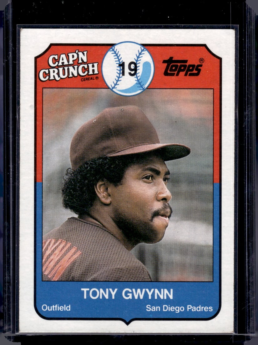 Tony Gwynn Cap'n Crunch 1989 Topps #5 San Diego Padres: Topps Baseball MLB Trading & Sports Cards, Sports Cards for Sale Near Me, World Series & Hall of Fame Players Memorabilia, Refractors, X-Fractors, Numbered, SP, SSP, Valuable Auction Memorabilia Lots 