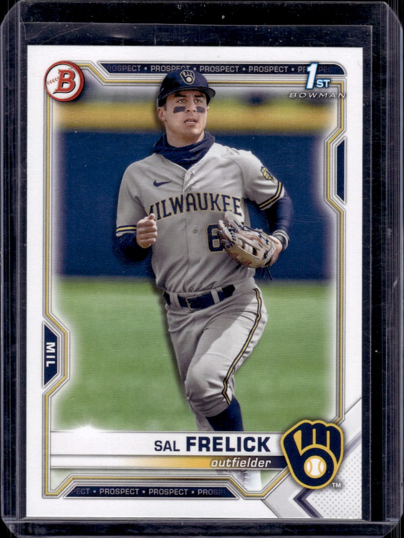 Sal Frelick 1st Bowman 2021 Bowman Draft #172 Milwaukee Brewers Baseball Card (1 of 2)
