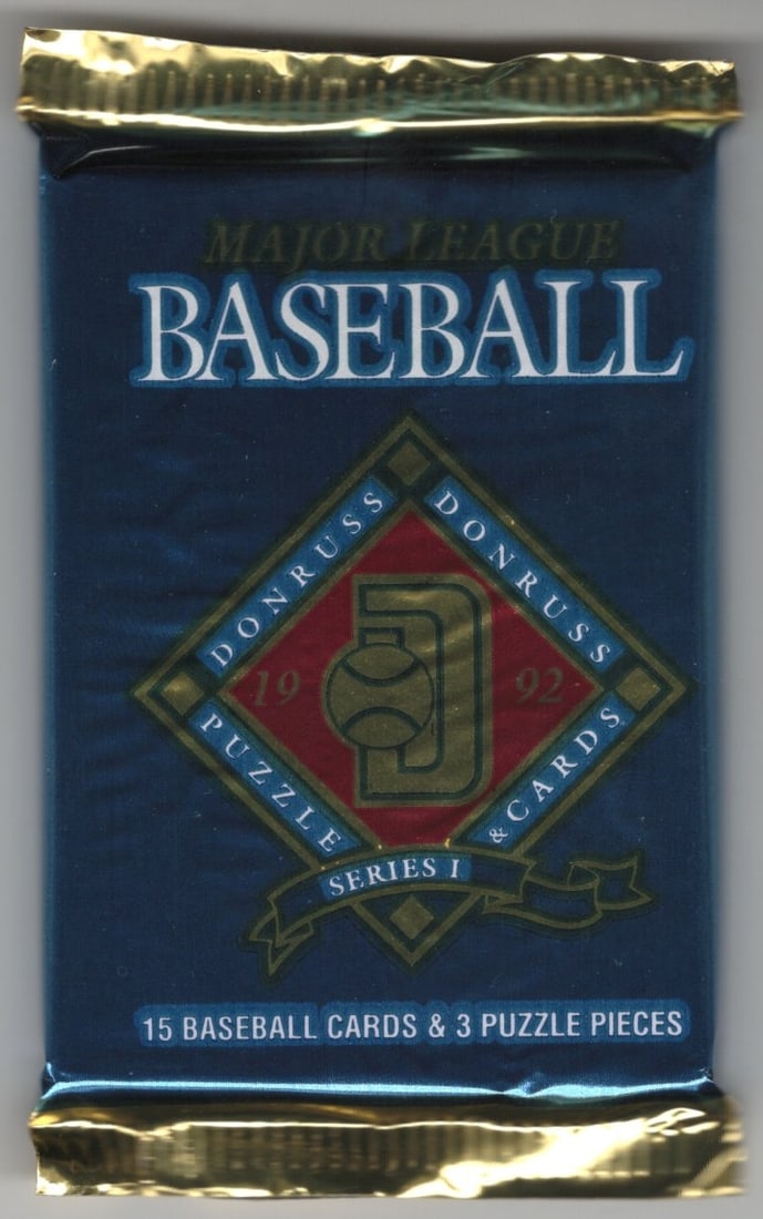 1992 Donruss Vintage Series 1 Baseball Card Retail Box Wax Pack: Vintage Valuable Donruss Baseball MLB Trading & Sports Cards, Robin Yount, George Brett, Rickey Henderson, Nolan Ryan, Old Sports Cards for Sale Near Me, World Series & hall of Fame Players, Auction M