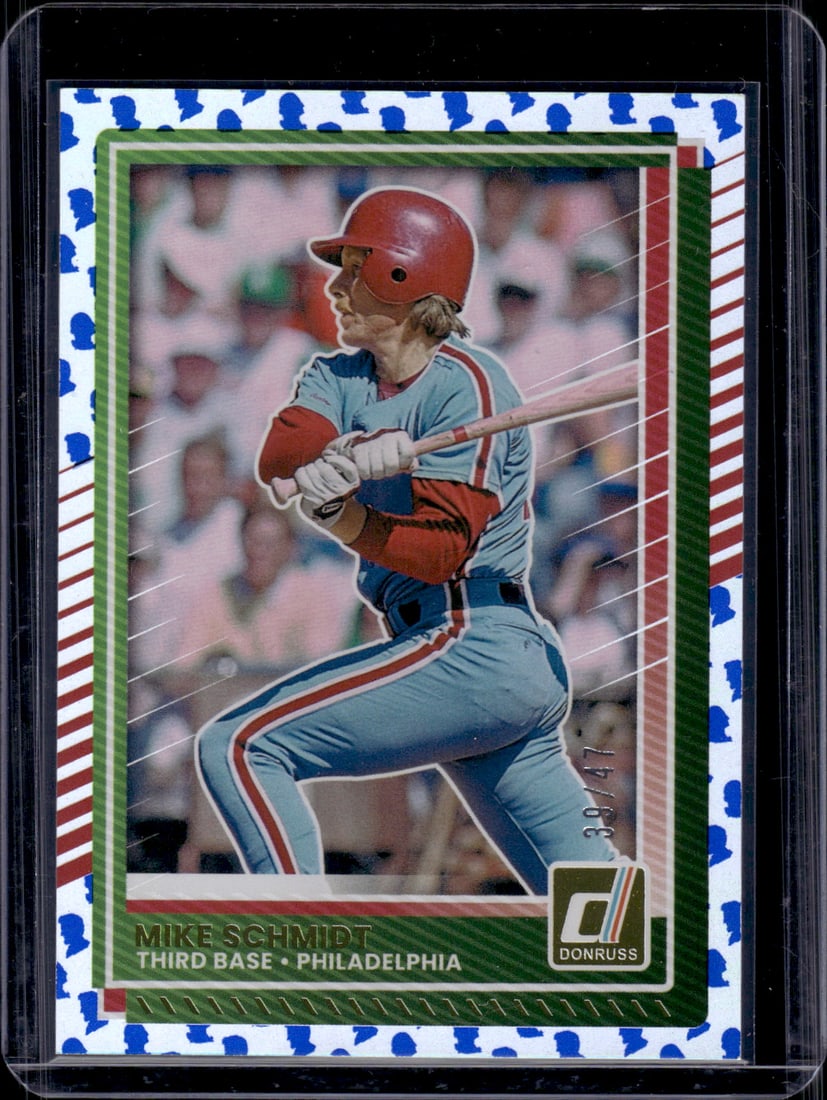 Mike Schmidt Presidential Collection /47 2025 Donruss #82 Philadelphia Phillies: Donruss Baseball MLB Trading & Sports Cards, Sports Cards for Sale Near Me, Prizm, Mosaic, Select, SP, SSP, Auction Memorabilia Lots for Sale On Line, World Series & Hall of Fame Players, Diamond King