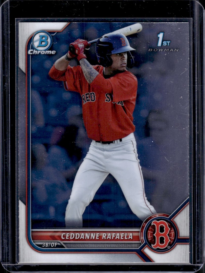 Ceddanne Rafaela 1st Bowman Chrome 2022 Bowman Chrome #BCP-61 Boston Red Sox: Bowman Baseball MLB Trading & Sports Cards, Sports Cards for Sale Near Me, World Series & Hall of Fame Players, SP, SSP, Chrome, 1st Bowman, Auction Memorabilia Lots Sold On Line
