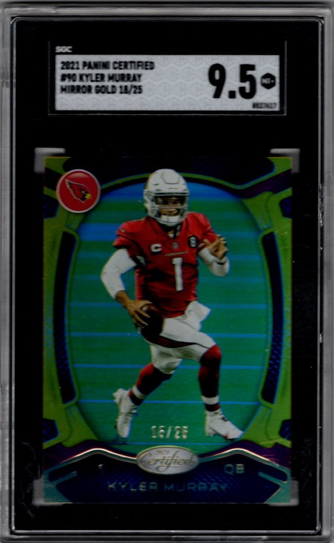 Kyler Murray Mirror Gold /25 2021 Panini Certified #90 SGC 9.5 Arizona Cardinals (1 of 2)
