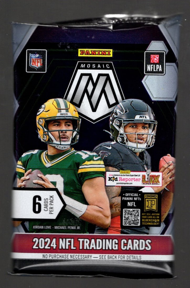 2024-25 Panini Mosaic Football Card Blaster Box Pack Sports Cards Jayden Daniels Sports Cards: Panini Rookie Football NFL Trading & Sports Cards, Rookie Cards in This Set are Jayden Daniels, Bo Nix, Drake Maye, Marvin Harrison, Jr, JJ McCarthy, Football & Sports Cards for Sale Near Me, Silver, 