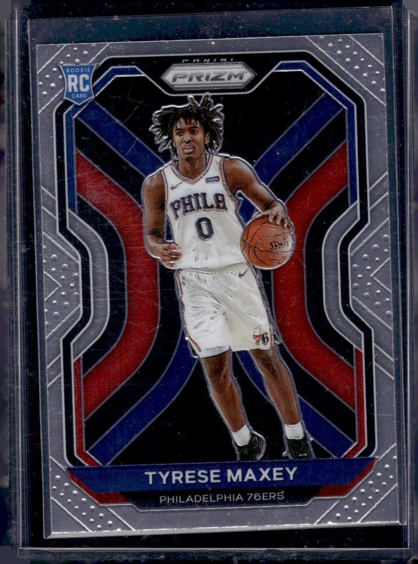 Tyrese Maxey Rookie Card 2020-21 Panini Prizm #256 76ers (1 of 2)