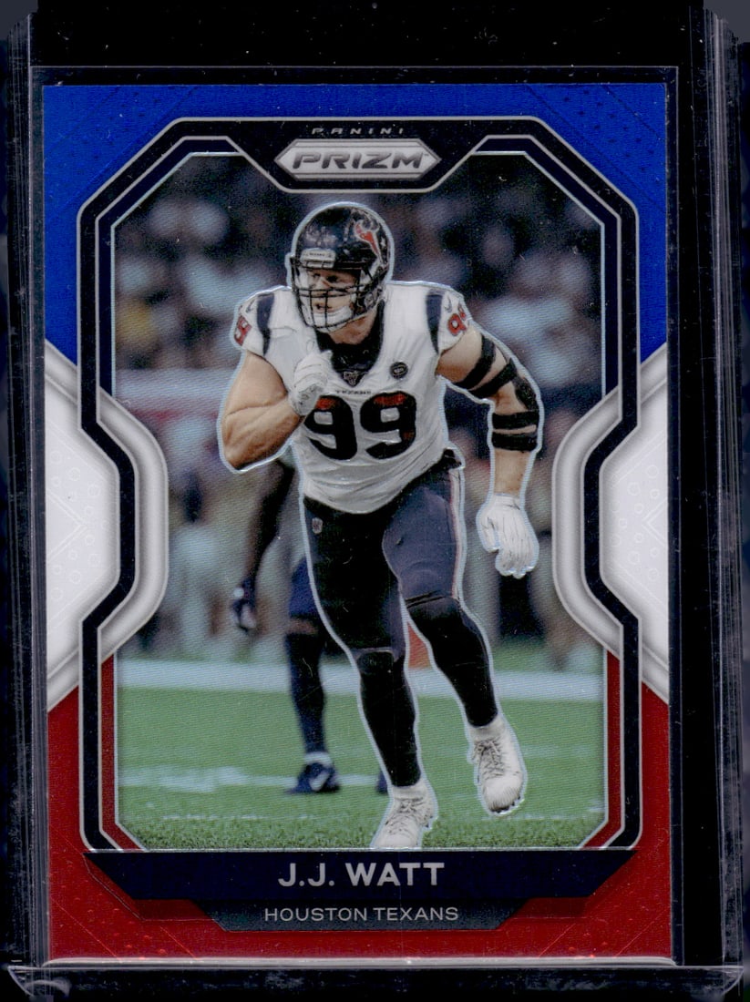 JJ Watt Red White Blue Prizm 2020 Panini Prizm #80 Houston Texans (1 of 2)