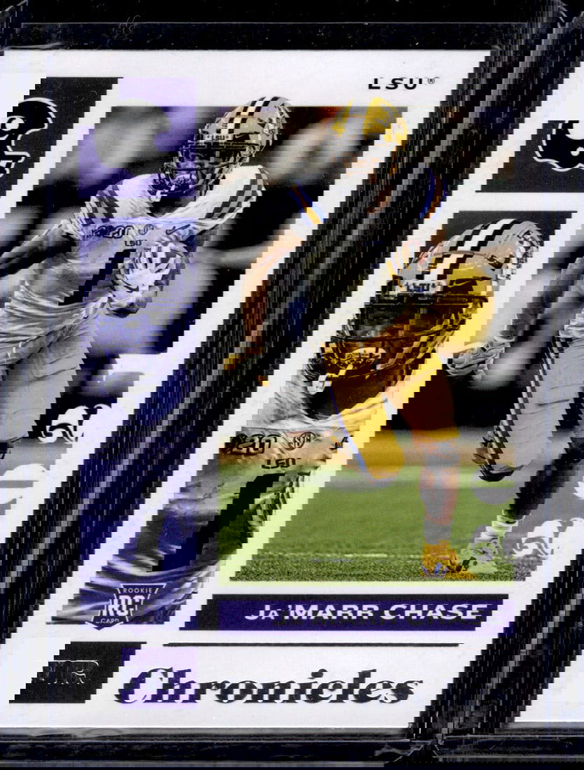 Ja'Marr Chase Rookie Card 2021 Chronicles Draft Picks #5 LSU Tigers (1 of 2)