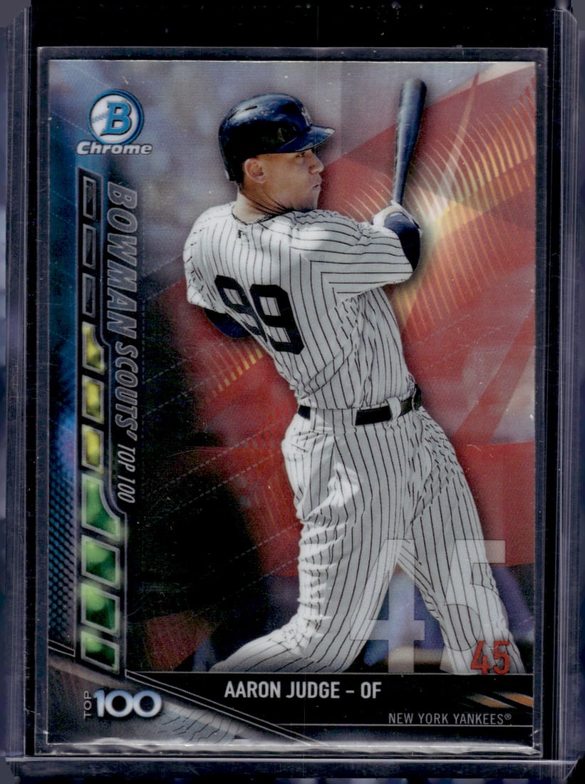 Aaron Judge Top 100 Prospects 2017 Bowman Chrome #BTP-45 New York Yankees (1 of 2)