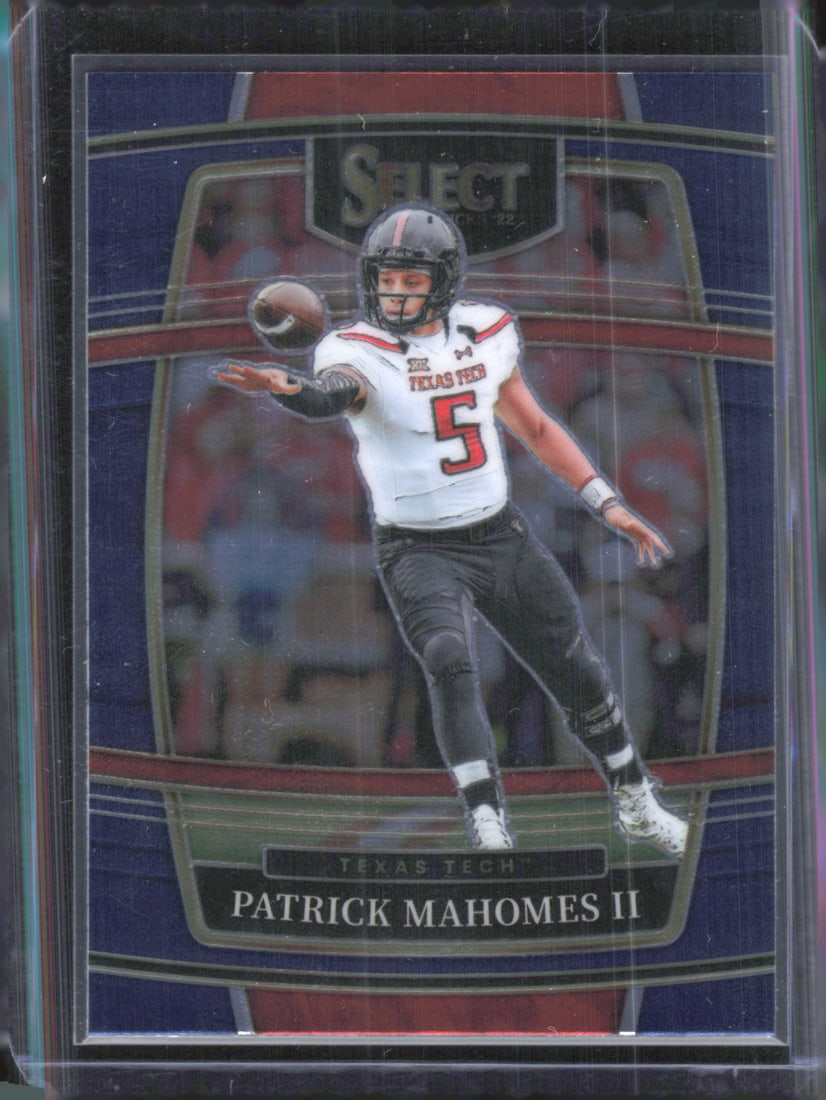 Patrick Mahomes 2022 Panini Select Draft Picks #26 Football Card, Kansas City Chiefs (1 of 2)
