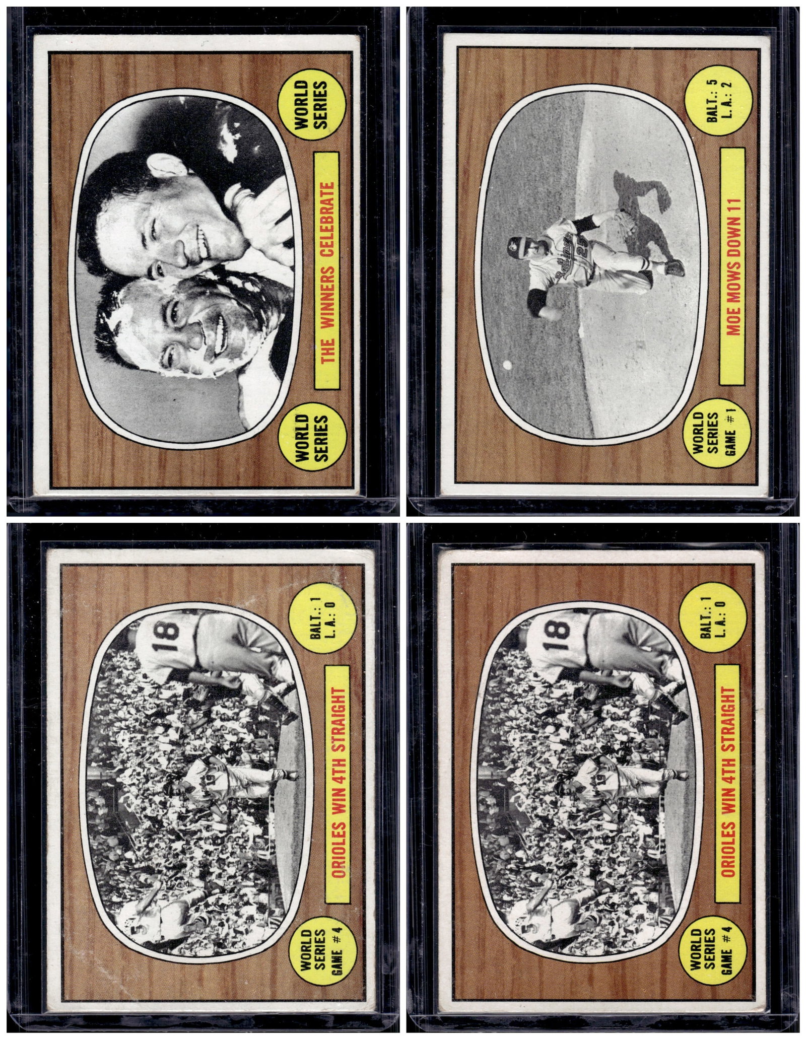 Lot of 4 1967 Topps World Series Cards. See Pictures For Condition. Vintage Baseball Cards: Topps Baseball MLB Trading & Sports Cards, Sports Cards for Sale Near Me, World Series & Hall of Fame Players Memorabilia, Refractors, X-Fractors, Numbered, SP, SSP, Valuable Auction Memorabilia Lots 