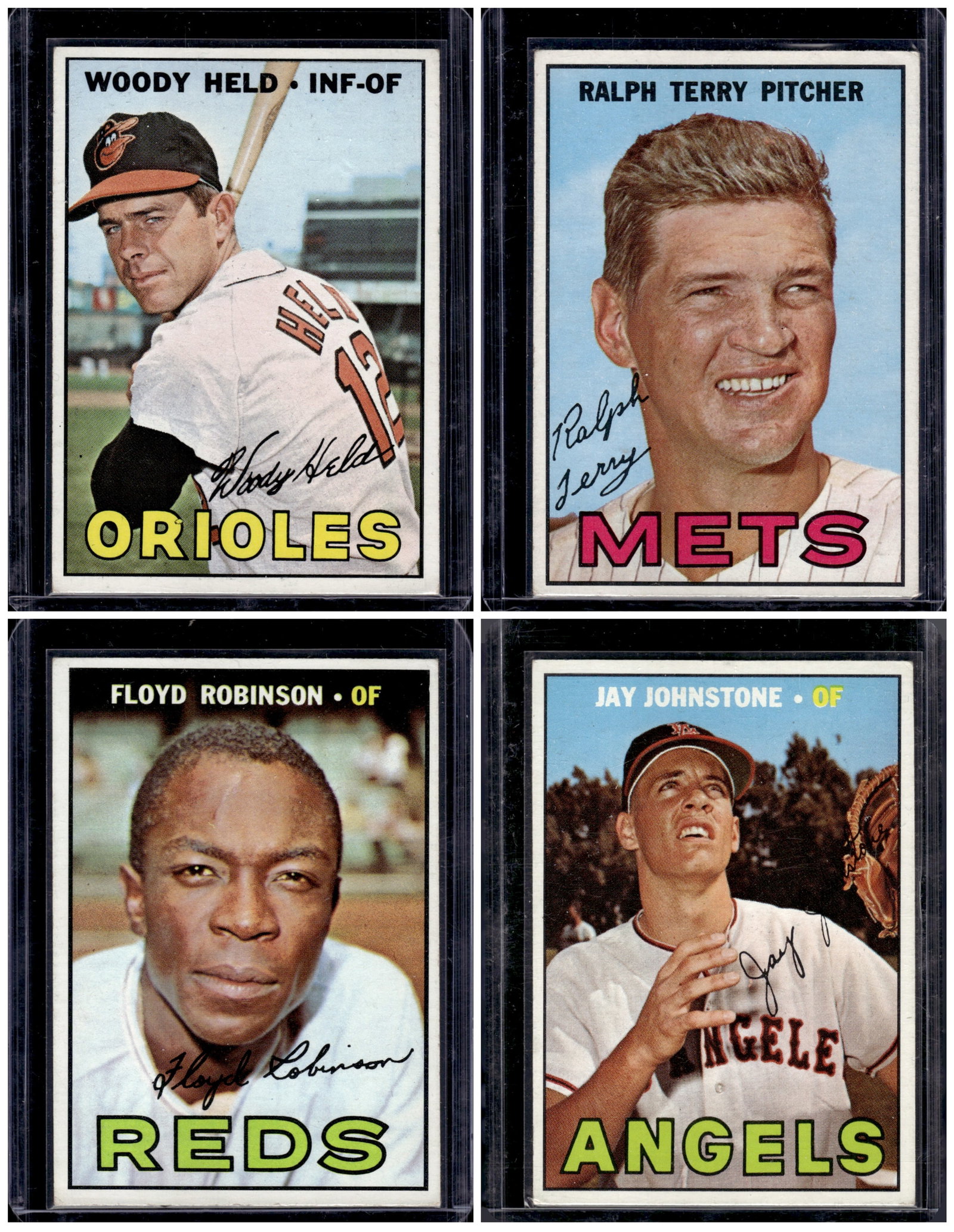 Lot of 4 1967 Topps Vintage Baseball Cards. See Pictures For Condition: Topps Baseball MLB Trading & Sports Cards, Sports Cards for Sale Near Me, World Series & Hall of Fame Players Memorabilia, Refractors, X-Fractors, Numbered, SP, SSP, Valuable Auction Memorabilia Lots 