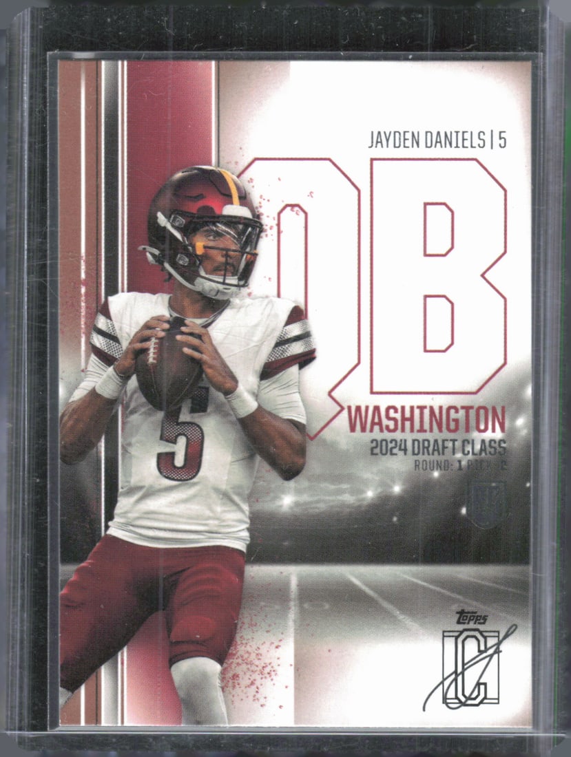 Jayden Daniels Rookie Card 2025 Topps Signature Class #194, Football Card: Topps Football NFL Trading Sports Cards, Sports Cards for Sale Near Me, Super Bowl & Hall of Fame Player Cards, Resurgence, Composite, SP, SSP, Valuable Auction Memorabilia Lots For Sale On Line