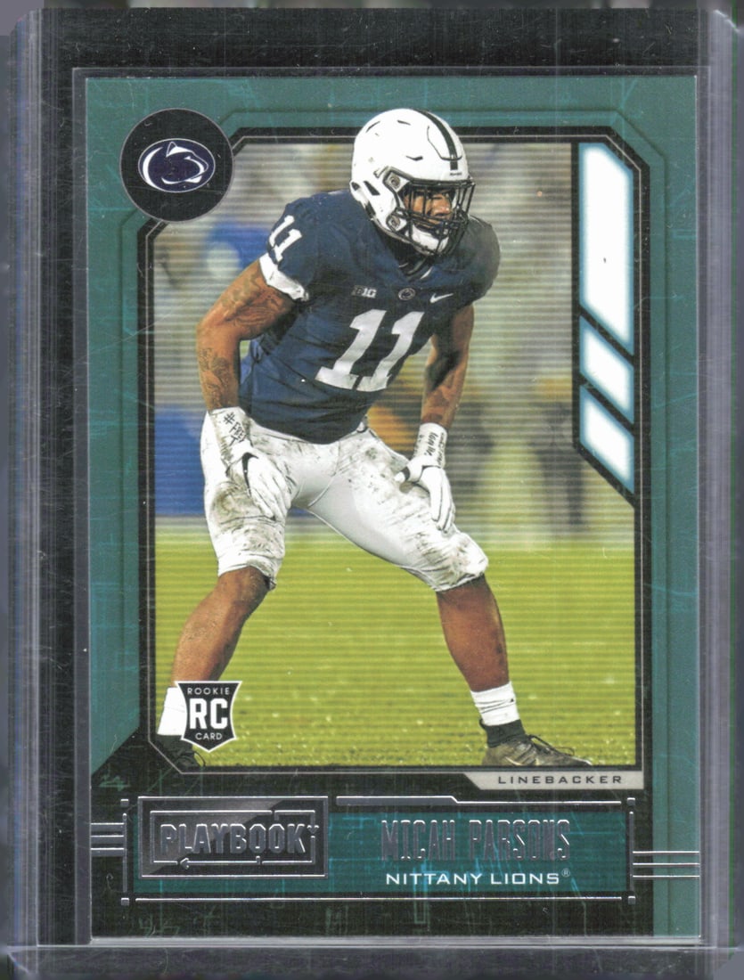 Micah Parsons Rookie Card 2021 Panini Chronicles Playbook Draft Picks #327, Football Card (1 of 2)
