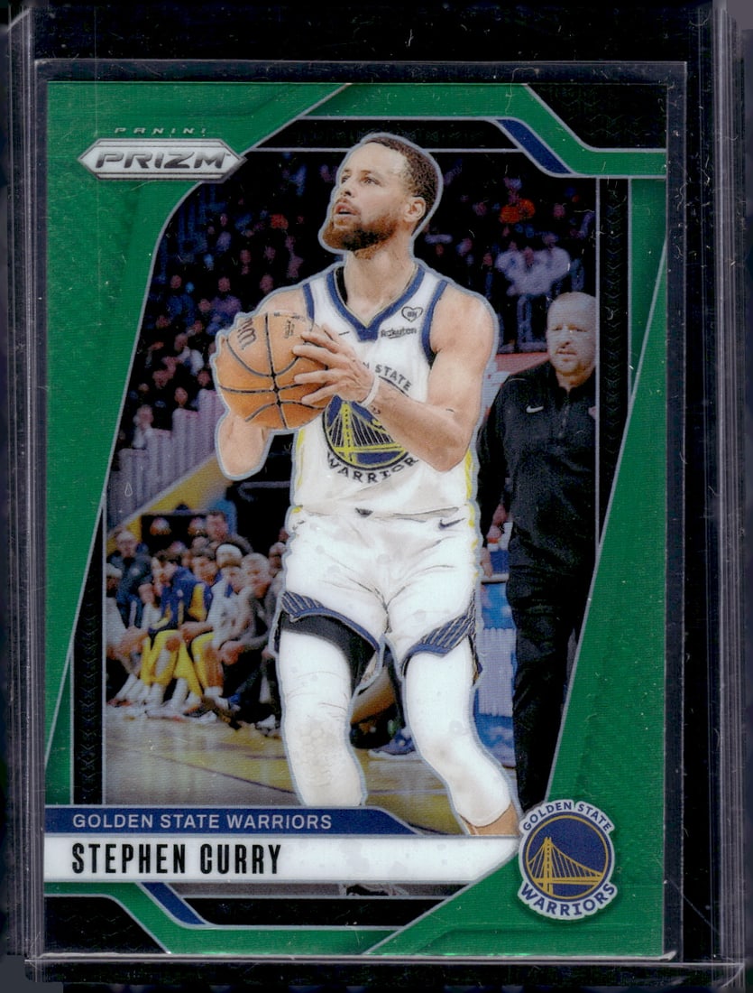 Stephen Curry Green Prizm 2024-25 Panini Prizm #134 Golden State Warriors (1 of 2)