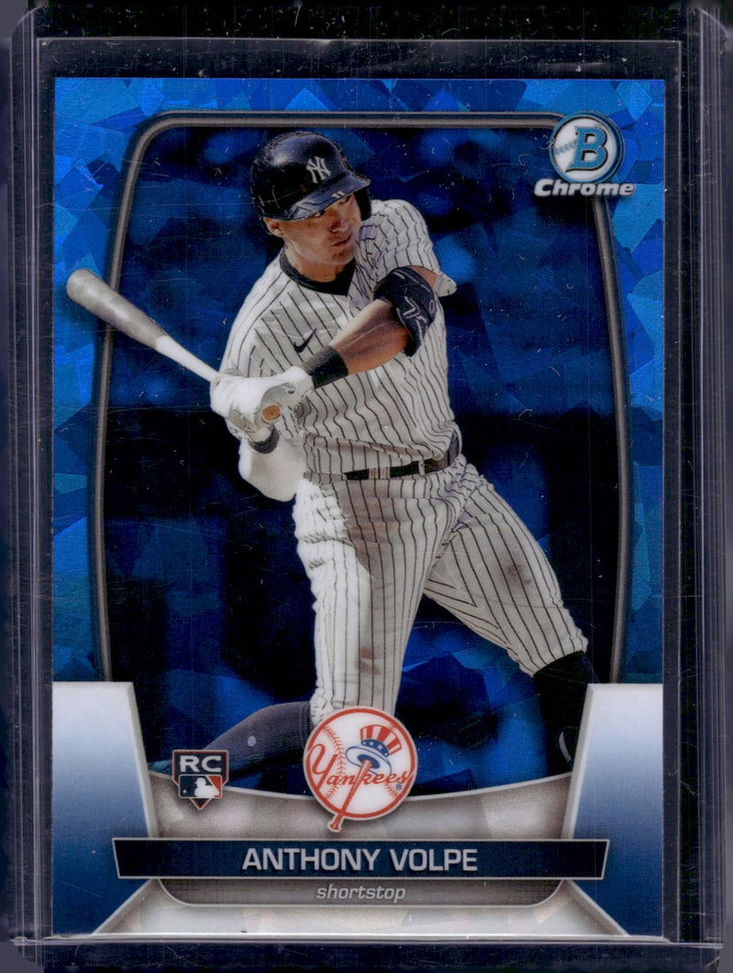 Anthony Volpe Rookie Card Sapphire 2023 Bowman Chrome #11 New York Yankees (1 of 2)