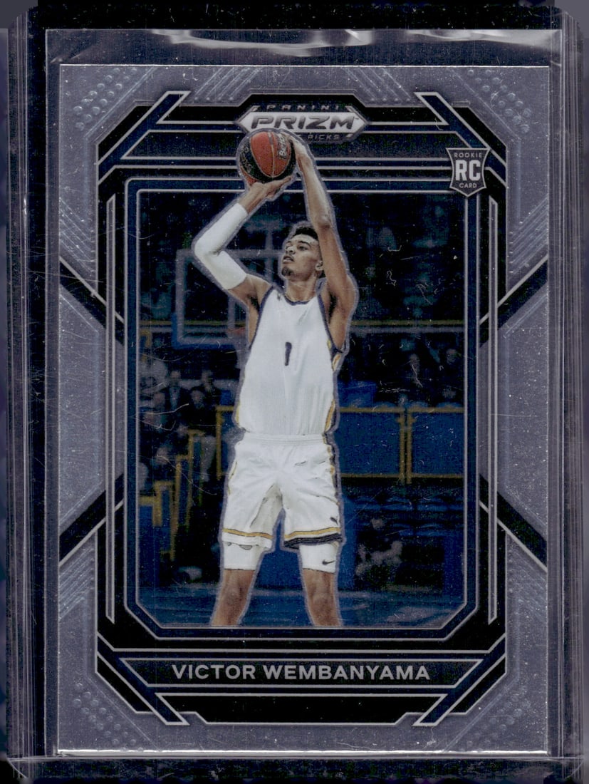 Victor Wembanyama Rookie Card 2023 Prizm Draft Picks #2 Spurs: Panini Select, Prizm, Mosaic, Contenders, Revolution, Phoenix, NBA Hoops, Rookie NFL Sports Trading Cards, Silver, SP, SSP, Wave Prizms, Numbered Cards, Basketball sports Cards for Sale Near Me, NBA C