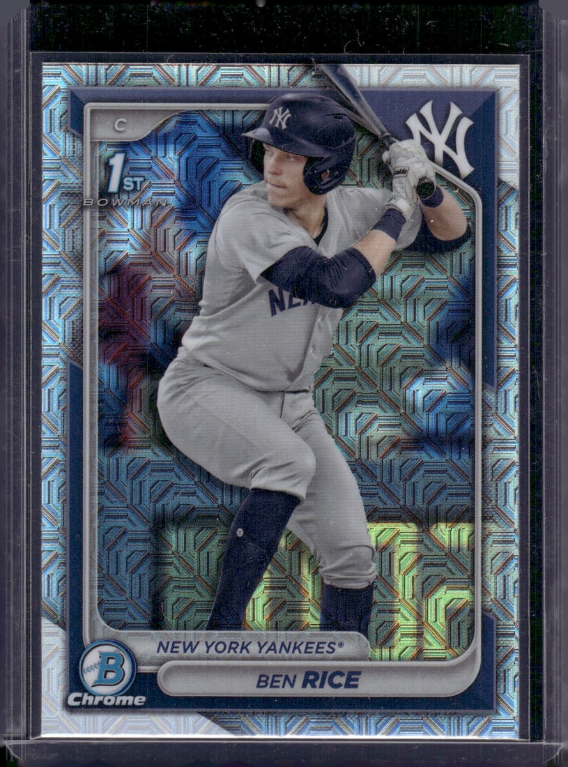 Ben Rice 1st Bowman Mojo Refractor 2024 Bowman Chrome #BCP-186 New York Yankees (1 of 2)