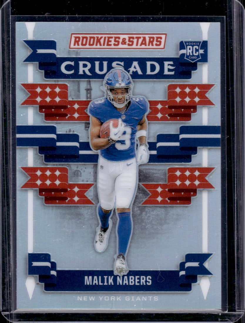 Malik Nabers Rookie Card Crusade Silver 2024 Rookies & Stars #C-MNS New York Giants (1 of 2)
