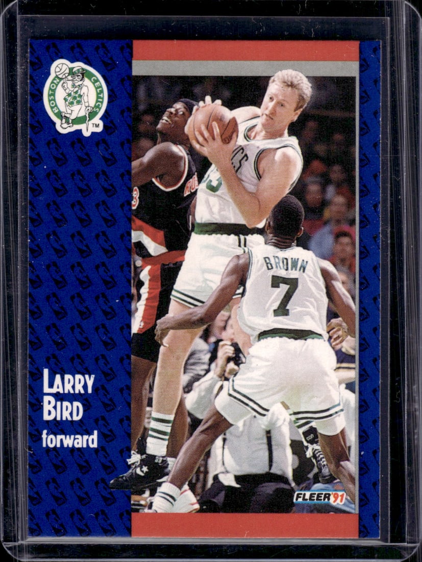Larry Bird 1991 Fleer #8 Boston Celtics Basketball Card (1 of 2)