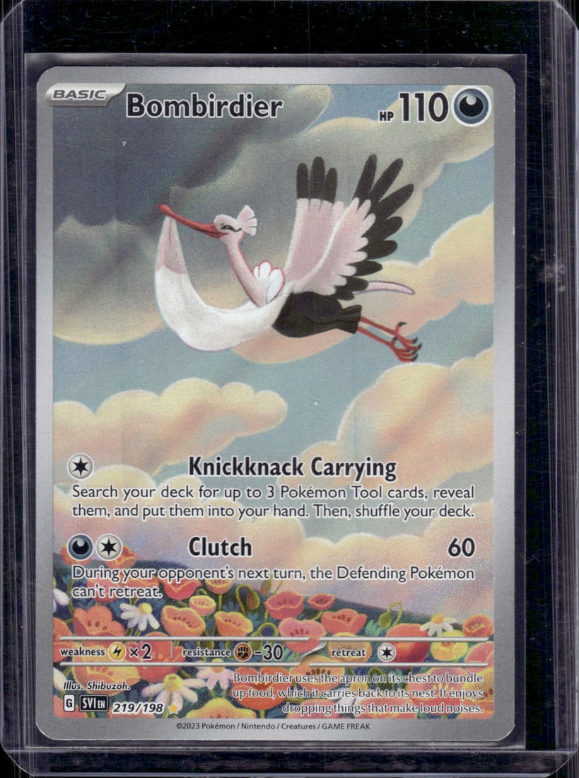 2023 Pokemon Scarlet & Violet Base Set Bombirdier Illustration Rare #219 (1 of 2)